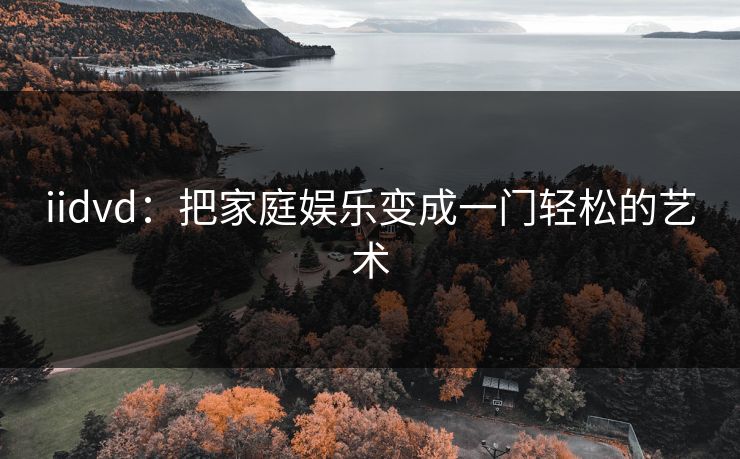 iidvd：把家庭娱乐变成一门轻松的艺术